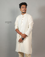 Load image into Gallery viewer, Elegant Off-White Cotton Viscose Kurta for Men – Traditional Wear
