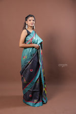 Load image into Gallery viewer, Kolika Ghicha Digital Print Saree with Floral and Elegant Patterns