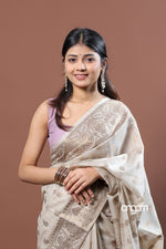 Load image into Gallery viewer, Elegant Banswara Saree with Intricate Zari Work and Borders