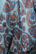 Load image into Gallery viewer, Sky Blue Silk Dupatta with Multicolor Paisley Digital Print Elegant Design