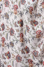 Load image into Gallery viewer, Cream Slub Dupatta with Elegant Vintage Floral Digital Print for Ethnic Charm