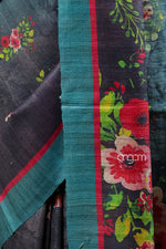 Load image into Gallery viewer, Kolika Ghicha Digital Print Saree with Elegant Floral Designs
