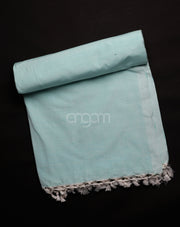 Elegant Aqua Bhagalpuri Viscose Chadar - Lightweight and Breathable Fabric