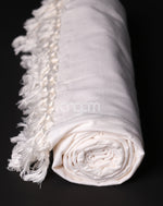 Load image into Gallery viewer, Classic White Bhagalpuri Viscose Chadar - Soft Traditional Wrap
