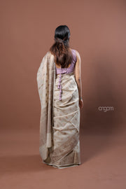 Elegant Banswara Saree with Intricate Zari Work and Borders