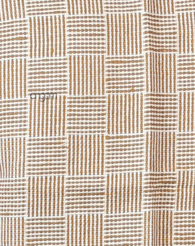 Kolika Linen Nehru Jacket with Classic Checkered Pattern