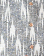 Load image into Gallery viewer, Elegant Grey Ikat Nehru Jacket for Men – Festive Wear
