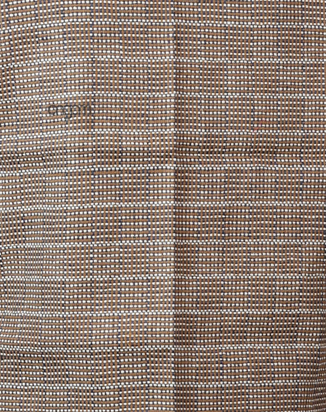 Kolika Linen Nehru Jacket with Textured Weave Design