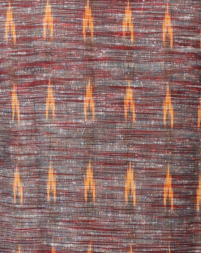 Elegant Brown Ikat Nehru Jacket for Men – Festive Wear