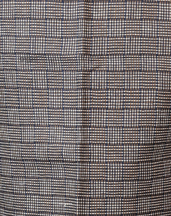 Kolika Linen Nehru Jacket in Classic Checkered Design