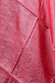 Rose Pink Plain Silk Dupatta with Soft Natural Shine