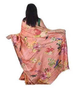 Digital Print Silk Saari