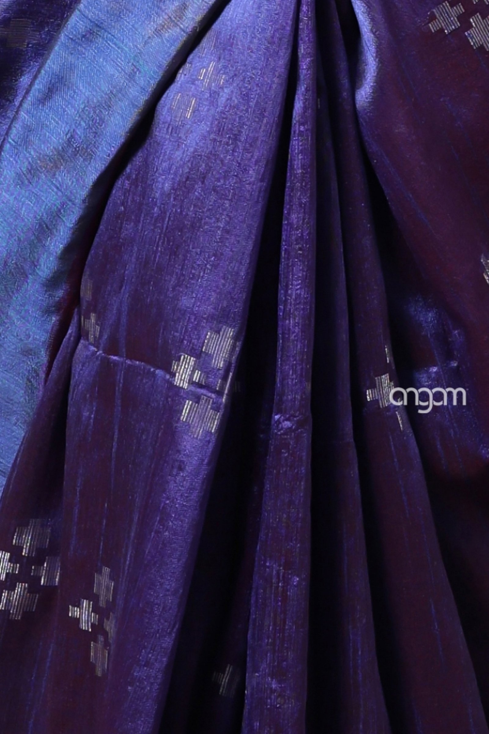 Royal Purple Art Dupion Silk Saree