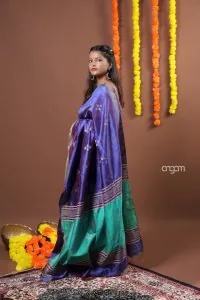 Royal Purple Art Dupion Silk Saree