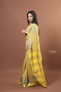 Tuscan sun banswada embroidery saree